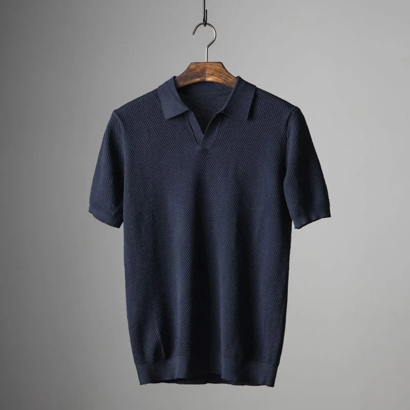 Gestricktes Poloshirt für Herren