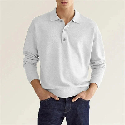 Langarm Poloshirt