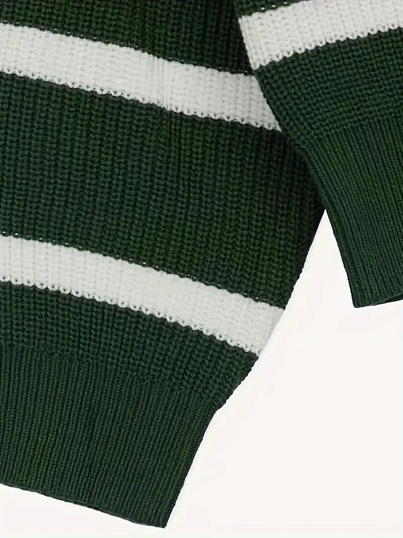 Half-Zip Knit Sweater Herren