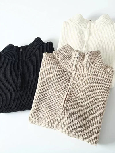 Oldmoney Knit Half Zip - Herren