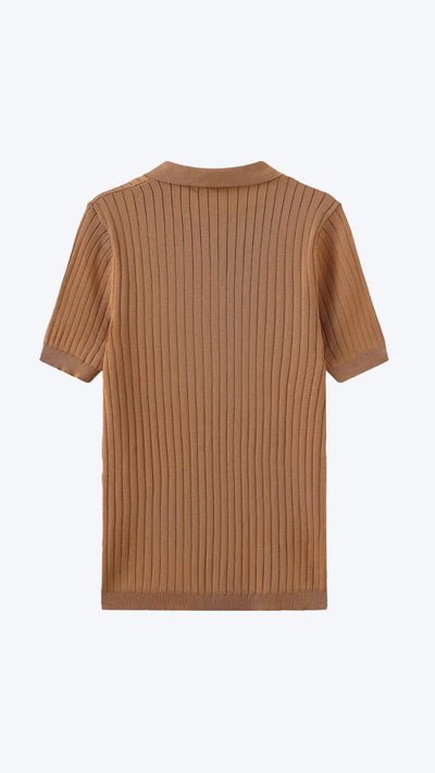 Gestreiftes Polo-Shirt mit kurzen Ärmeln