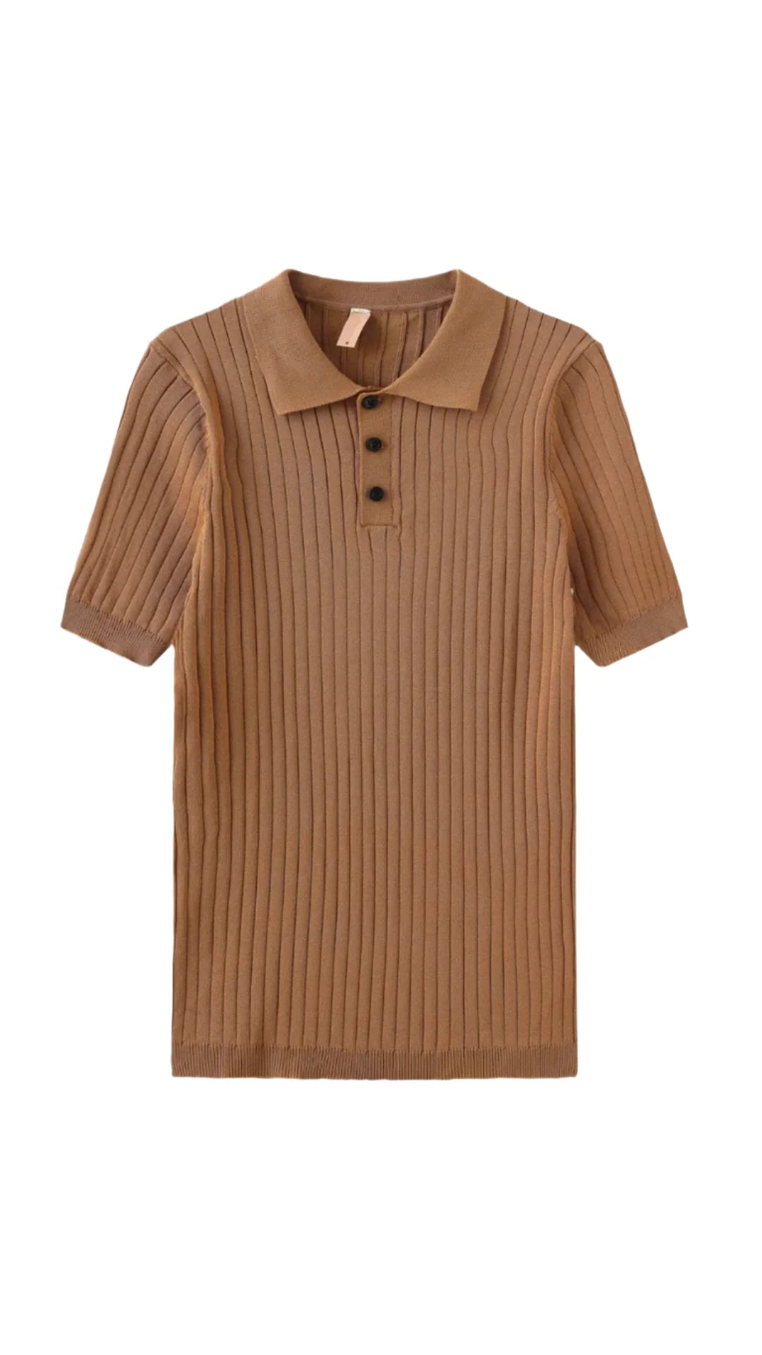 Gestreiftes Polo-Shirt mit kurzen Ärmeln