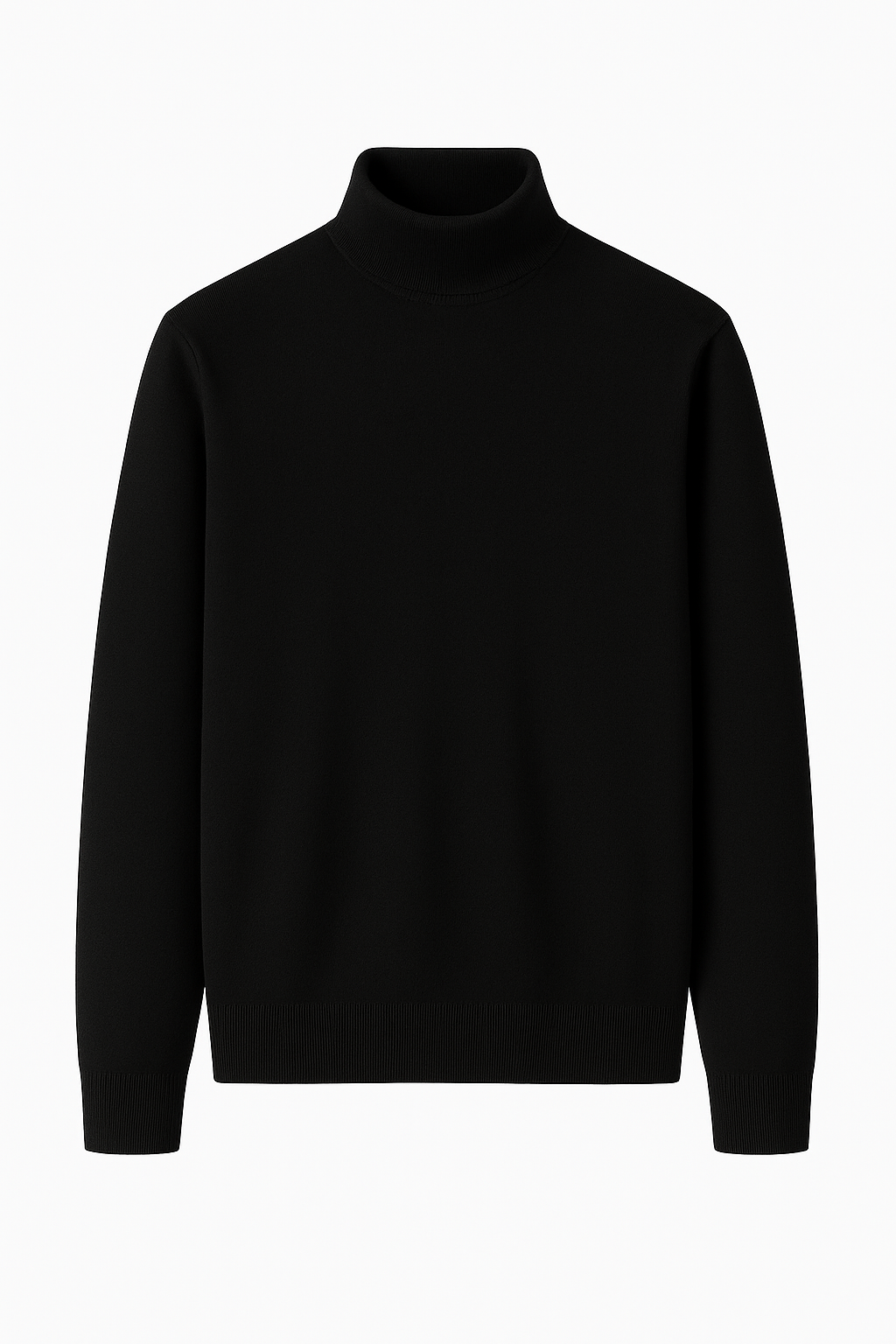 Aurivelle Pure Black Rollneck