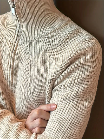 Half-Zip Knit Sweater Herren