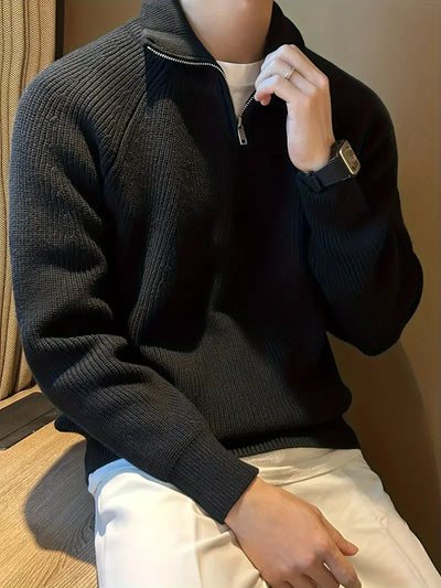 Half-Zip Knit Sweater Herren