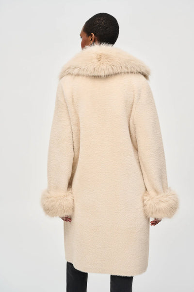 Warmer Mantel Champagner Wintermantel