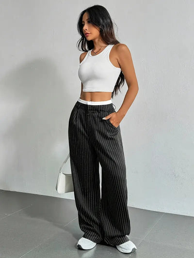 High-Waist Damen Anzughose
