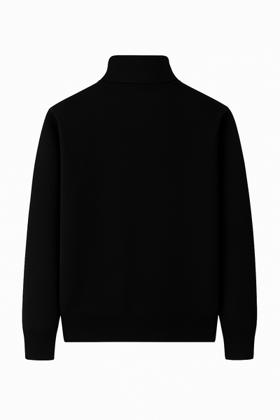 Aurivelle Pure Black Rollneck