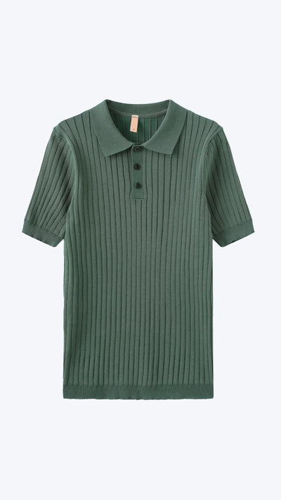 Gestreiftes Polo-Shirt mit kurzen Ärmeln