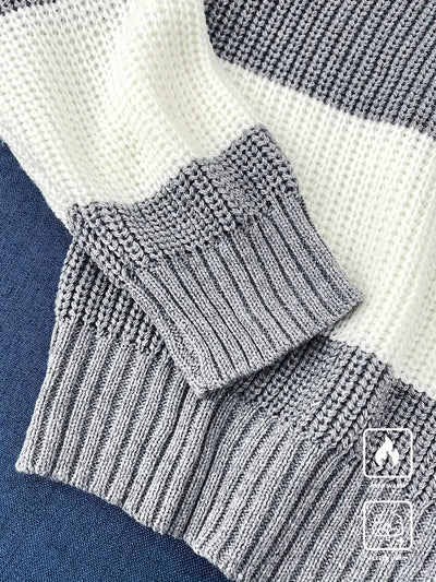 Patchwork Knit Sweater Herren