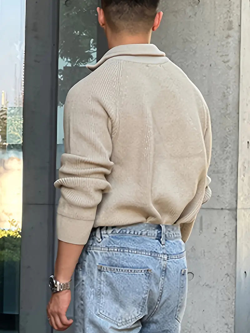 Half-Zip Knit Sweater Herren