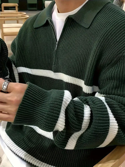 Half-Zip Knit Sweater Herren