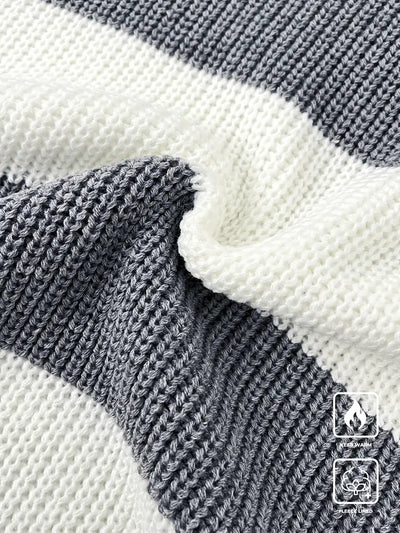 Patchwork Knit Sweater Herren
