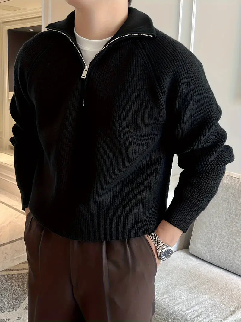 Half-Zip Knit Sweater Herren