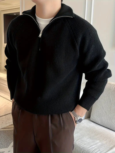 Half-Zip Knit Sweater Herren